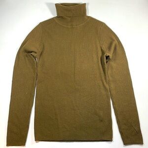 NWT GU stretch ribbed long sleeve knit turtleneck sweater Size M